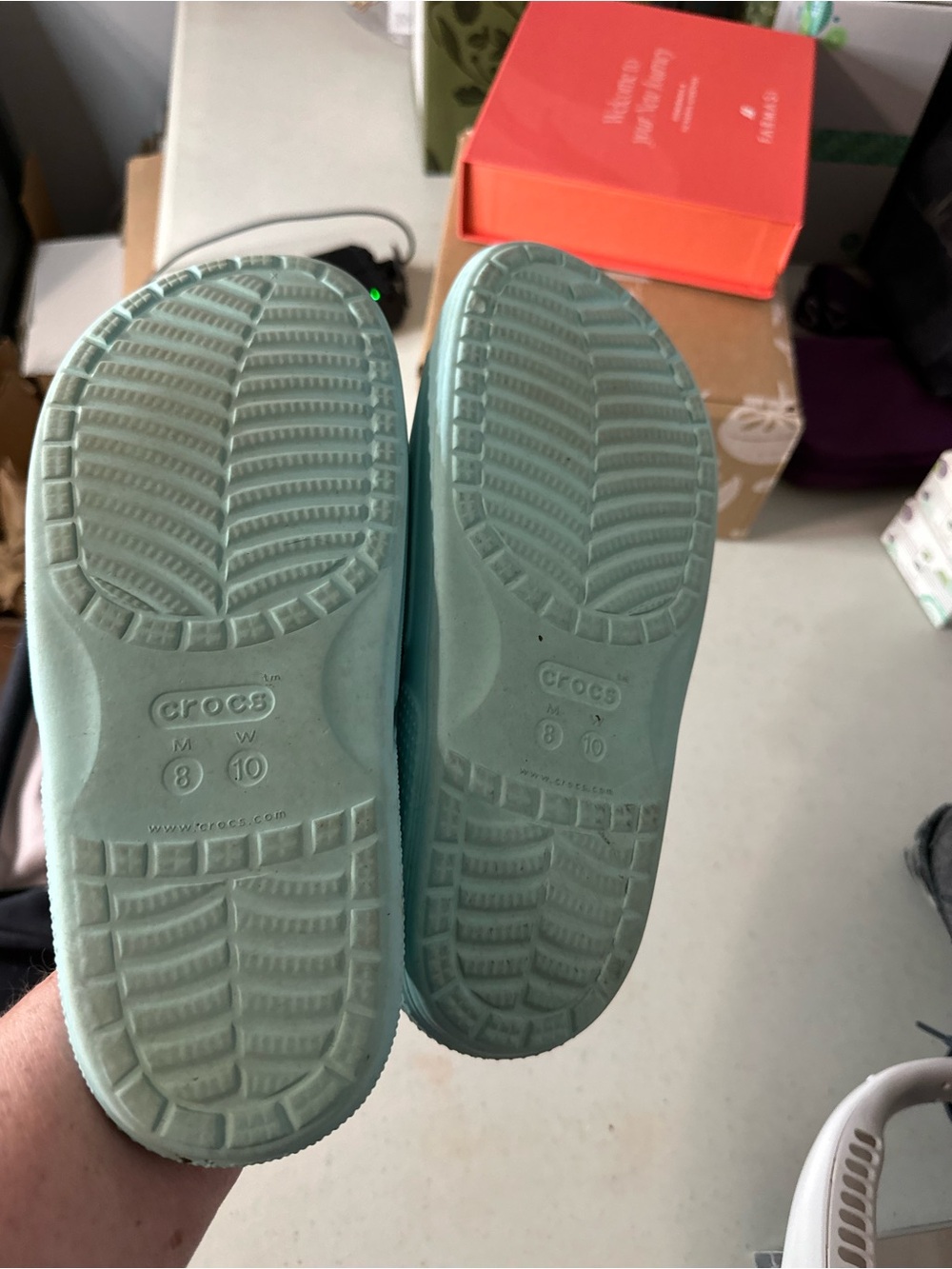 CROCS Slide Sandals - Aqua - Picture 4 of 4